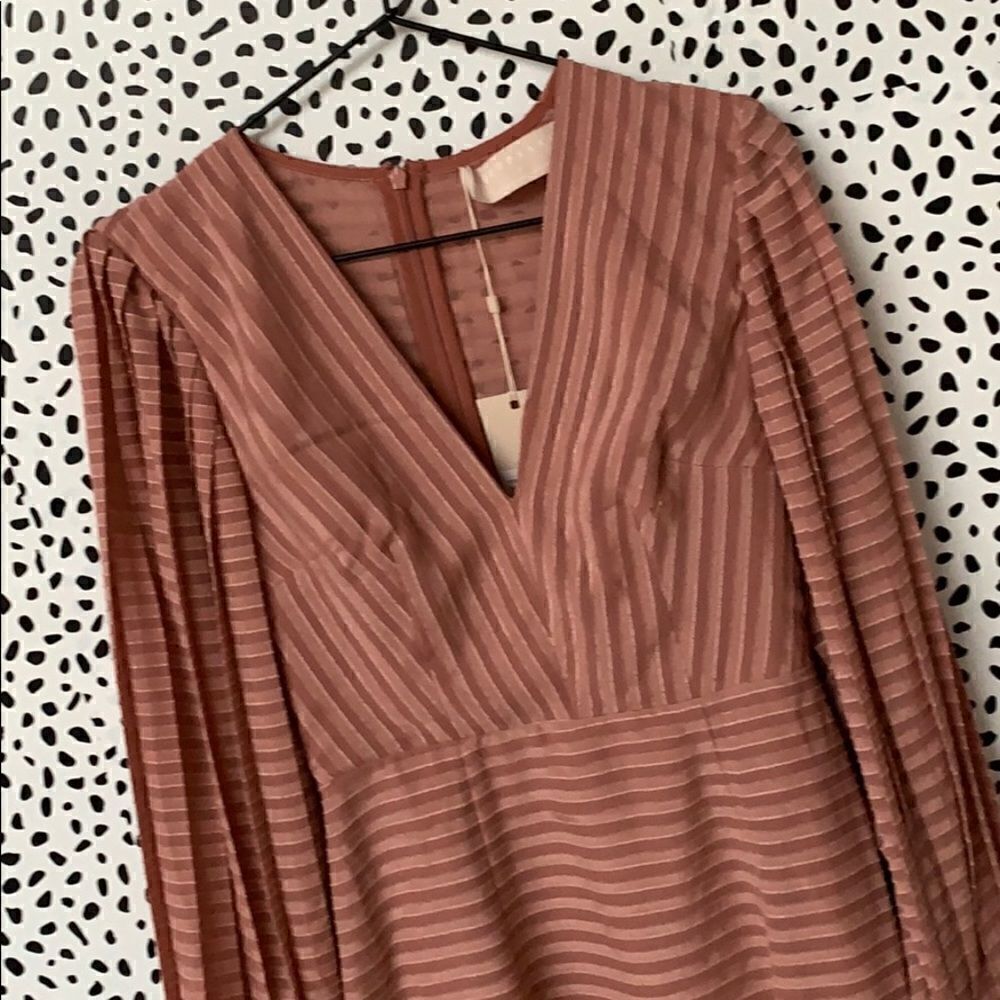 Keepsake The Label Waterfall Rosewood Dress- worn once - Picture 4 of 7
